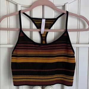 Striped Ribbed Crop Top